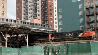 National Train Day Part One: CN/IC Chicago Sub Action And Lumber St. Chicago, IL. 5-8-10.