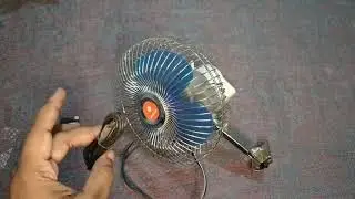 DC 12v oscillating fan .