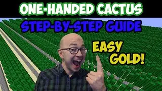 How to Make a Cactus Farm (EASY Gold Medal) - Hypixel Skyblock
