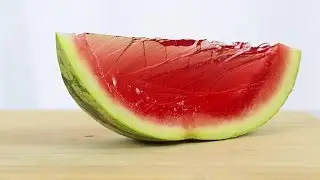How to make Whole Watermelon Jelly - GIANT WATERMELON GUMMY