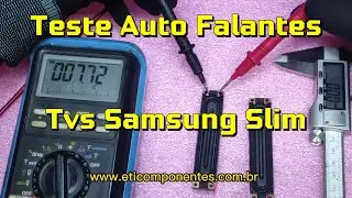 Teste auto falantes tv Samsung UN40F5500_eticomponentes