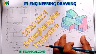 ITI ENGINEERING DRAWING💥2020-2021 Orthogharaphic Projection