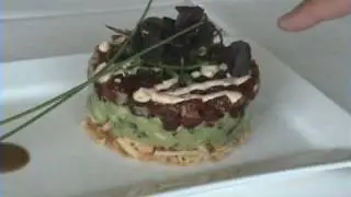 Chopped Ahi Sashimi and Avocado Salsa Stack from Alan Wong's Restaurant in Hawaii