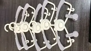 Kids Non-Slip Plastic Clothes Hangers Drying Rack Set of 5 Cartoon