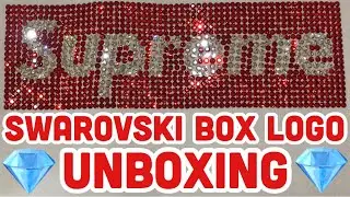 💎 SUPREME SWAROVSKI BOX LOGO UNBOXING 💎