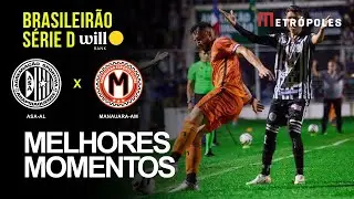 Confira os melhores momentos de ASA-AL 0 X 0 MANAUARA-AM pelo Brasileirão Série D Will Bank