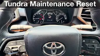 2022 - 2024 Toyota Tundra How to reset Oil Maintenance / Scheduled Maintenance Required Soon 2023