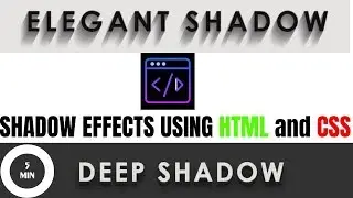 Special Shadow Effects using HTML and CSS | CODE-5