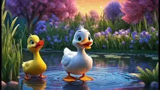 Cinco Patinhos Bobos Retornando | Can&ccedil;&atilde;o Infantil | Portuguese Nursery Rhyme | Kids Songs |