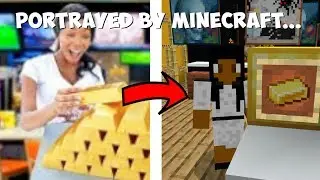 MrBeast's childhood portrayed by minecraft