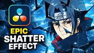 Shatter Effect DaVinci Resolve 🔥 Anime Glass Break VFX 