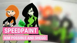 Drawing KIM POSSIBLE & SHEGO in My Style | Marker Speedpaint | iiKiui