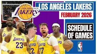 Los Angeles Lakers Schedule of Games for February 2026