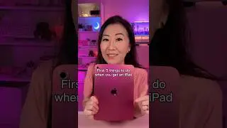 First 5 things to do when you get an iPad 💕