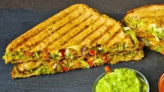 Easy Breakfast Sandwich Recipe Ideas for Toasted sandwich #cheesesandwich #vegsandwich