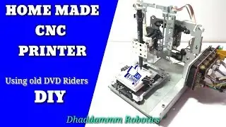 ©Home Made CNC Printer Using Old DVD Rider😱 | Very Simple , Everyone Can Do with Software 3D to 2D