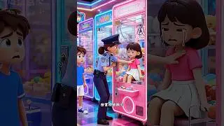 She Got Stuck Inside a Toy Machine 😱 | Kids Safety Short #shorts #kidsafety #animatedshorts #cartoon