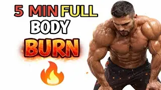 5 Minute Full Body Workout At Home | No Equipment | Burn Fat & Build Abs