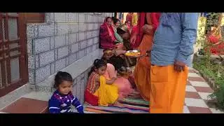 नवरात्रों में माता रानी का दरबार दीदी के घर पर कियाकीर्तन माता प्रकट हो गई