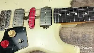 MyDream Partcaster Custom Built - Aged White over Sunburst HSP90 Asyllum Freeway