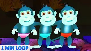 Five Little Monkeys Jumping on the Bed 🐒🛏️ 3D Animation Nursery Rhymes Learn & Laugh with JumpoMinko
