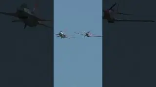 Thrilling Air Force heritage flight &ndash; the Viper and the Mustang #Subscribe #Military #Aviation