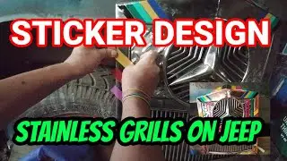 #Stickerdesign #GrillsStainless  GANITO ANG DESIGN NG JEEP/ STAINLESS GRILLS STICKER SA BAGUIO