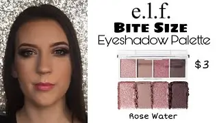 Elf Cosmetics Rose Water Bite Size Eyeshadow Palette Review + Tutorial