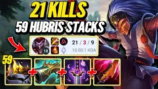 Hubris Crit Oneshot Shaco - Emerald Ranked S14 [League of Legends] Full Gameplay - Infernal Shaco