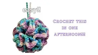 How to Crochet a loofah tutorial | Spa gift set part 1 EASY