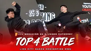 Jeremaya vs Shane 'Abooga' | Top 4 | 1v1 Breaking 25 & Under | Lion City Dance Convention