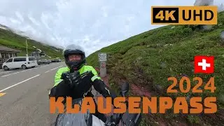 2024 Klausenpass Switzerland - From B&uuml;rglen to Linthal by Motorbike in 4K