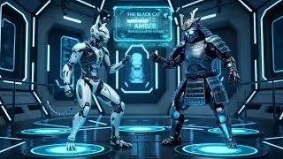 The Black Cat and Amber: Revolution of a New Universe🚀🐱 [AI Music Video]