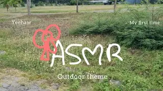 ASMR Outdoor 🌸 Layering Tapping Sounds 🌿 Gentle Nature Tingles ,ft  my dog 🫶🏻