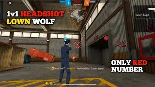1v1 HEADSHOT LOWN WOLF || #freefire #garenafreefire #freefiremax #headshot #lownwolf