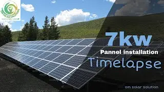 Timelapse :  7 KW On Grid Solar Panel Installation in Lucknow,India