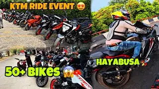 KTM Ride Event | KTM EVENT RIDE MAI AAYI HAYABUSA 😍 | 50+ Bike Group Ride | Sunday Highway Ride 🚀