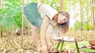 Countryside food: Dig holes to trap rats in the forest
