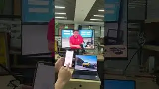 Have your iPhone to show on a monitor #WirelessPresenter #BYOD