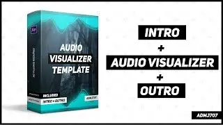 (NEW) Audio Visualizer Template - After Effects | Intro + Outro (Included) | No Plugins Required