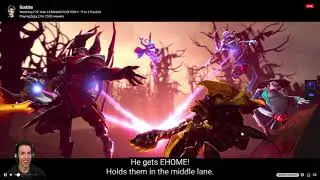 Grubby Reacts to legendry 5 man Dream Coil Dendi