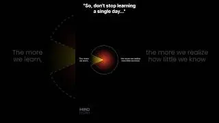 The More You Learn, The Less You Know 🤯| Day 26/365 #shorts #mondnoir #motivation #mindset #growth