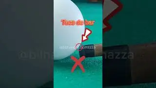 Efeito de sinuca com taco de bar e Bol&atilde;o pesado #sinuca #snooker #bilhar #trickshots #billiards