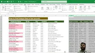 Excel Unique Name List Using Advanced Filter in Seconds!