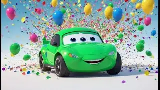 Three Racing Cars Learn Red Blue Green | Fun Color Learning Song for Kids | Learn Colors