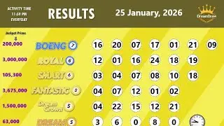 Dream draw result of 25-01-2026