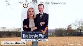 Wahlplakate auf Hohlkammer schnell und g&uuml;nstig drucken