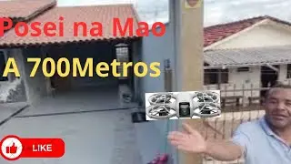 Drone Voando baixo visitando obras na casa da cunhada....
