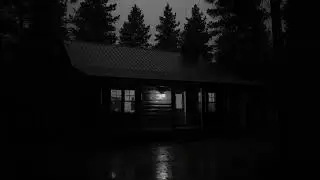 Heavy Rainstorm and Thunder Rolling Over a Cozy Cabin for Deep Natural Sleep