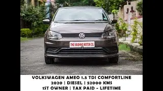 Volkswagen Ameo Comfortline Diesel |2020 Model | First Owner | Call 9007378666 #vaishnomotors #car